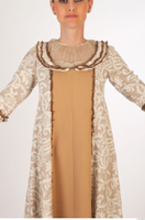  Photos Woman in Historical Dress 32 15th century Historical Clothing beige dress upper body 0001.jpg
